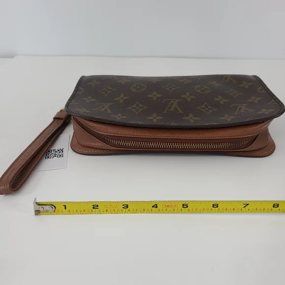 Louis Vuitton Orsay Clutch Lrg Large Monogram Monogramme Vintage VTG Leather - Picture 6 of 14